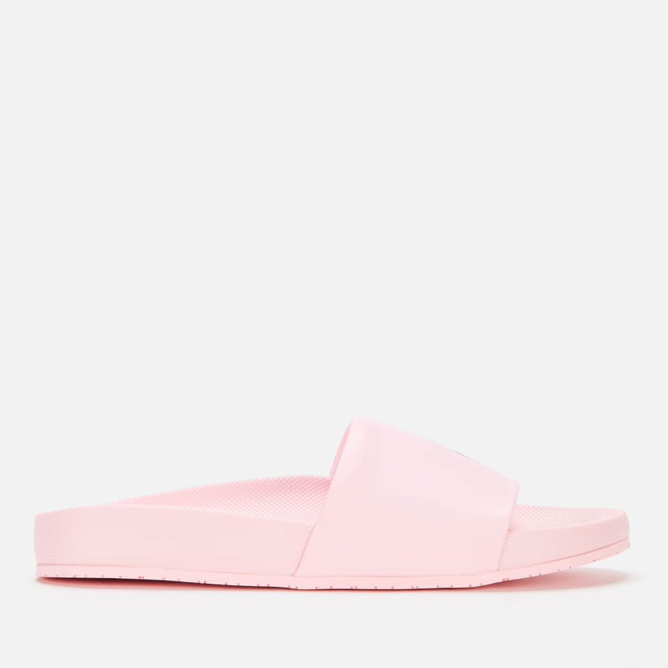 Polo Ralph Lauren Women s Cayson Candy Shop Slide Sandals Carmel Pink Blue PP UK 3 Allsole