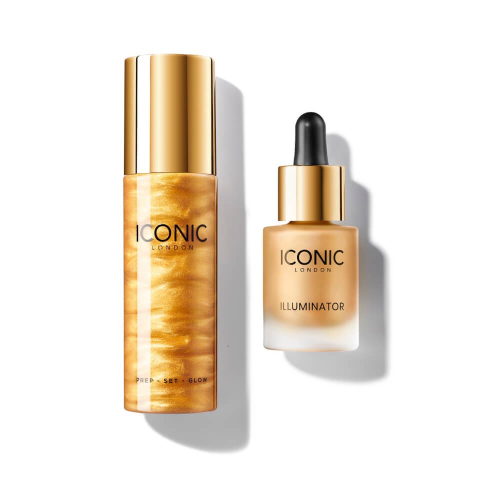 ICONIC London Exclusive Gold Prep-Set-Glow and Illuminator Duo
