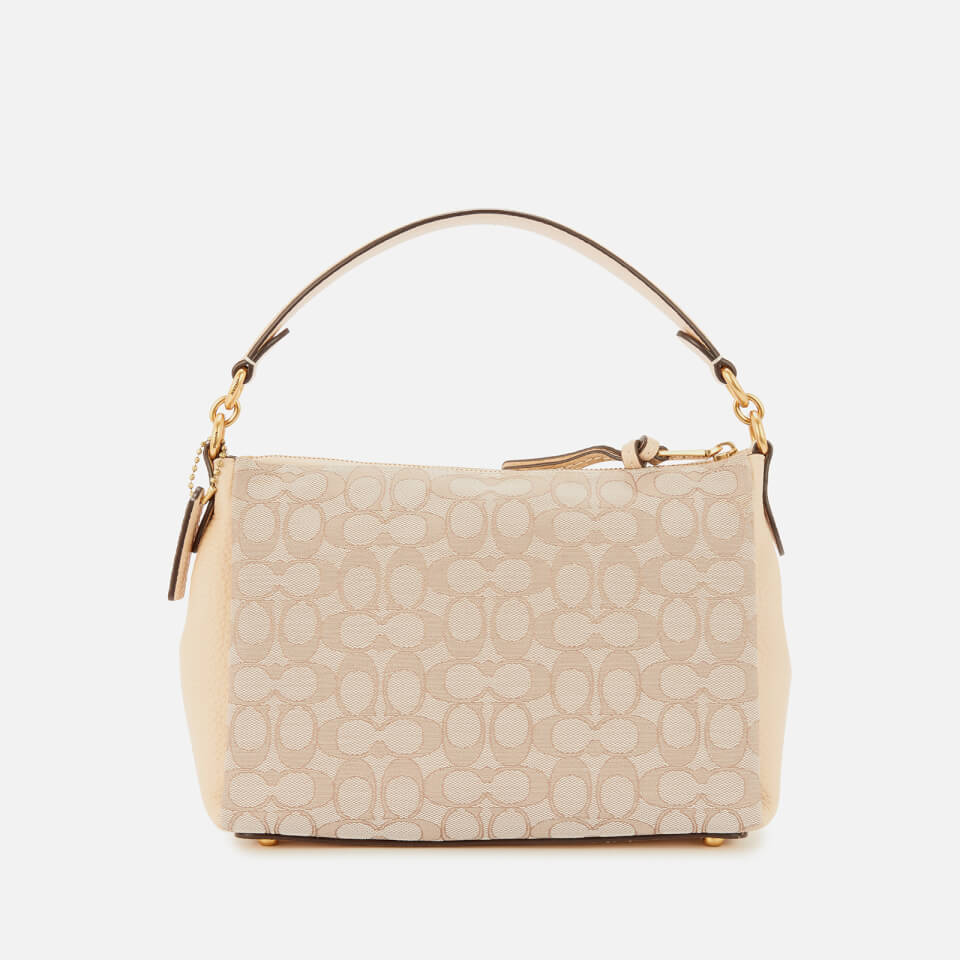 Coach Women's Signature Jacquard Shay Cross Body Bag - Stone Ivory