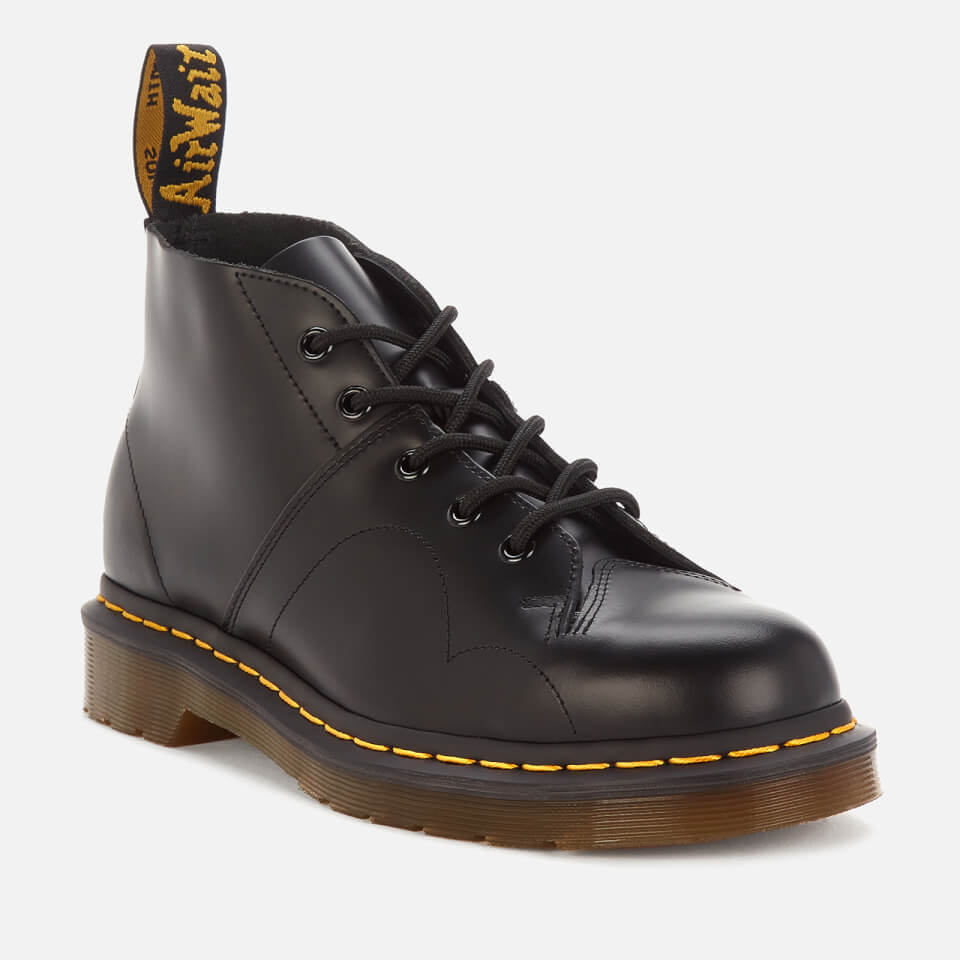 Dr. Martens Church Smooth Leather Monkey Boots - Black