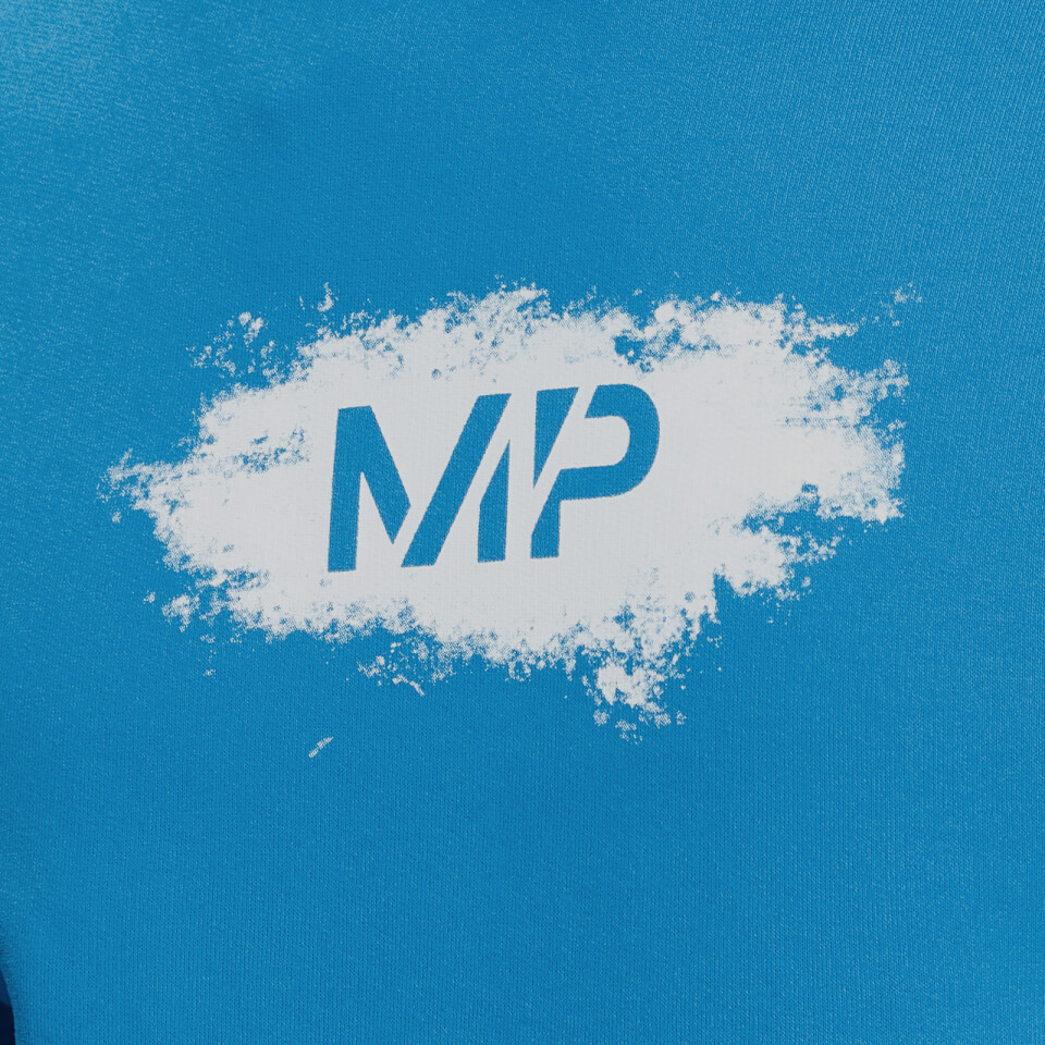 MP Men's Chalk Graphic Hoodie - Aqua