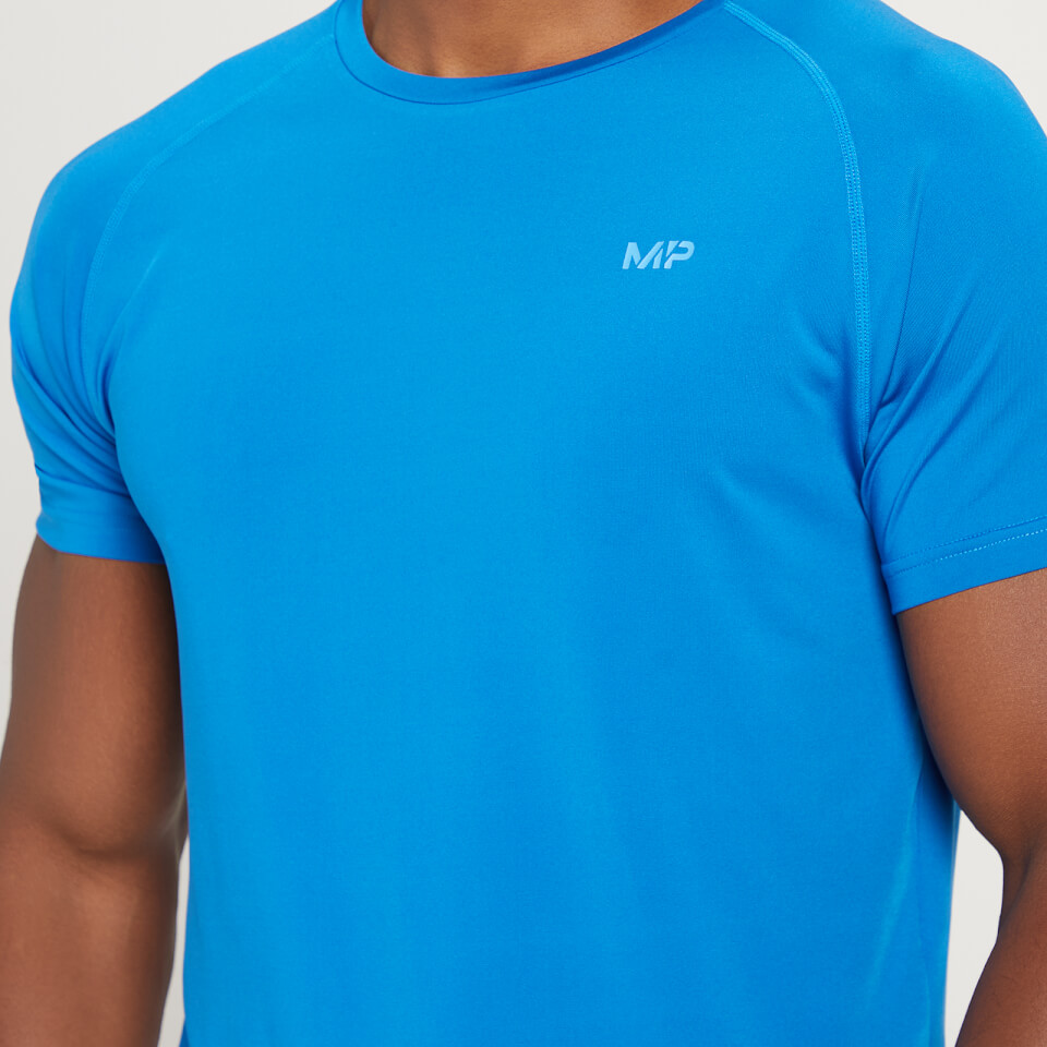 MP Men's Linear Mark Graphic Training Short Sleeve T-Shirt - True Blue