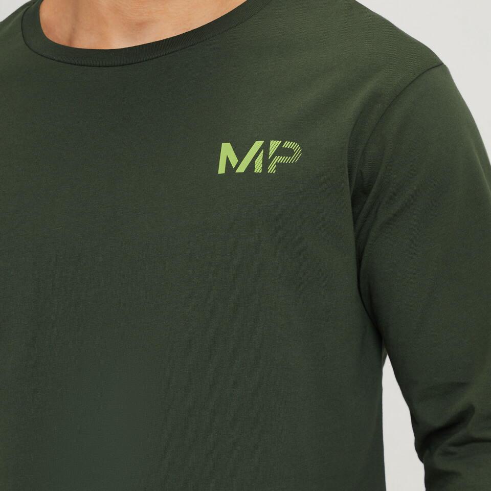 MP Men's Fade Graphic Long Sleeve T-Shirt - Dark Green