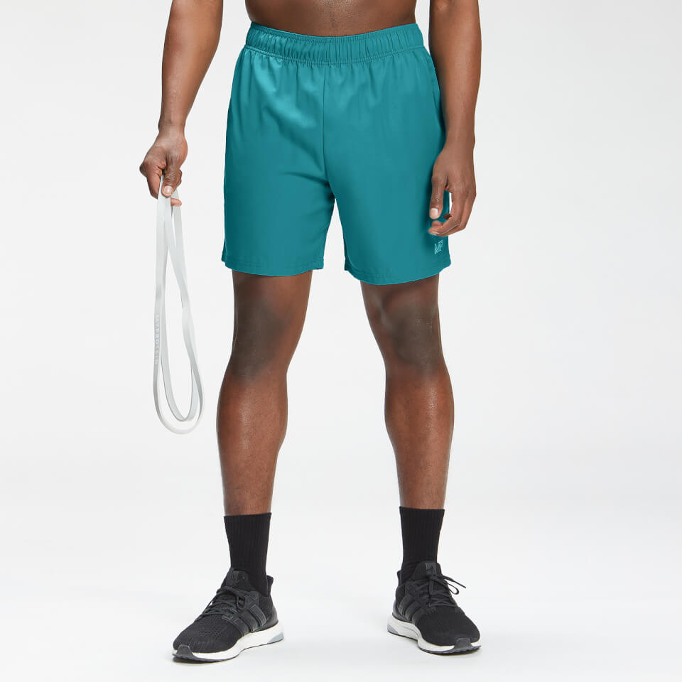 MP Men's Repeat Mark Graphic Training Shorts | Teal | MP