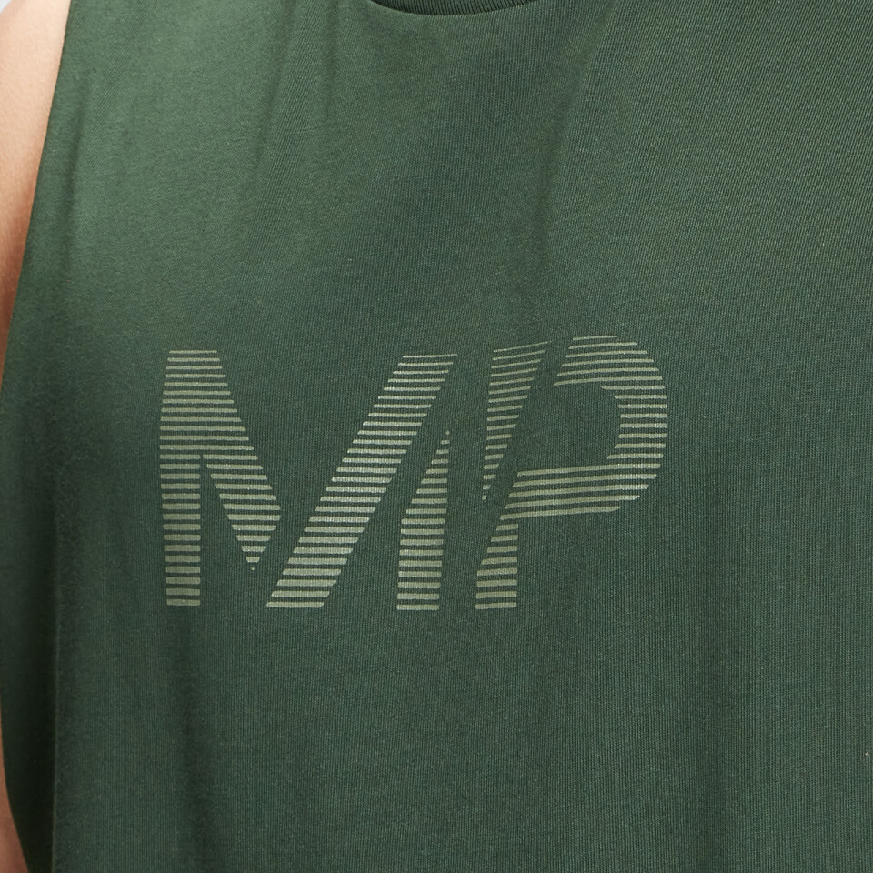 MP Men's Gradient Line Graphic Tank Top - Dark Green