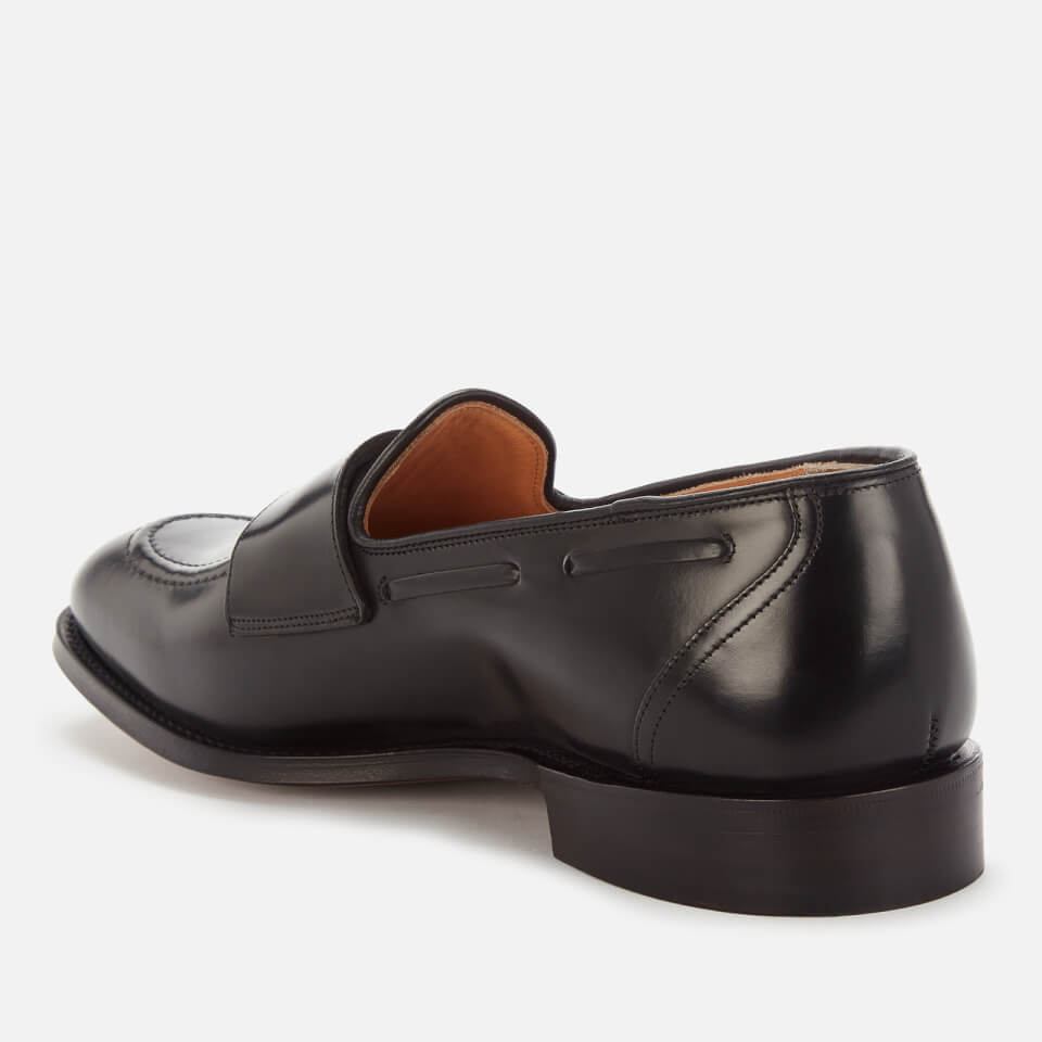 Church's Men's Clatford Polished Leather Monk Shoes - Black - UK 7 | Coggles