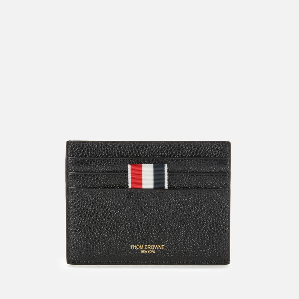 Thom Browne Unisex Card Holder with Note Compartment - Black