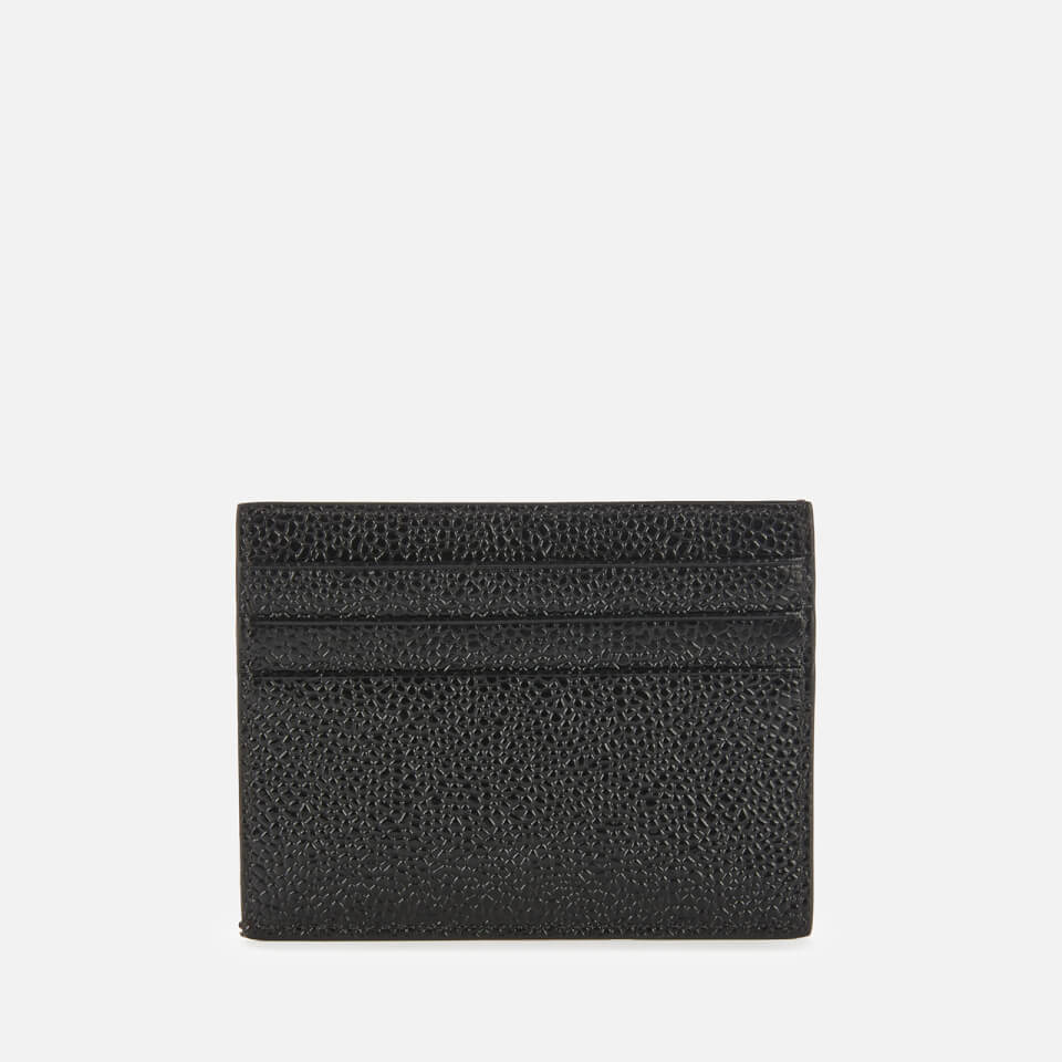 Thom Browne Unisex Card Holder with Note Compartment - Black