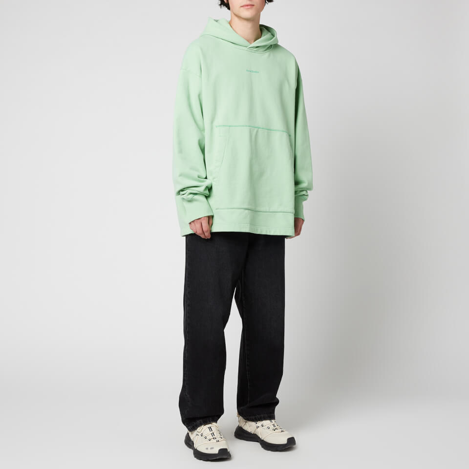Acne Studios Men s Logo Print Hooded Sweatshirt Mint Green M Coggles