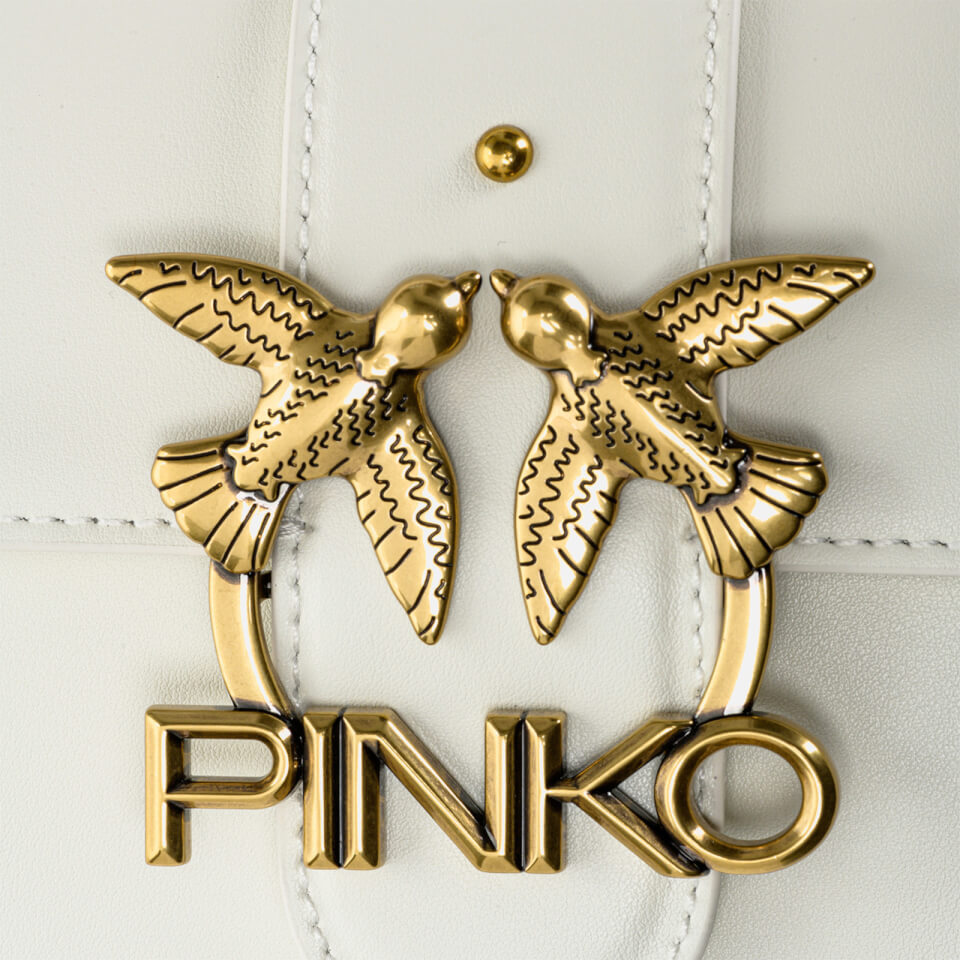 Pinko Women's Love Mini Icon Simply 5 Shoulder Bag - White