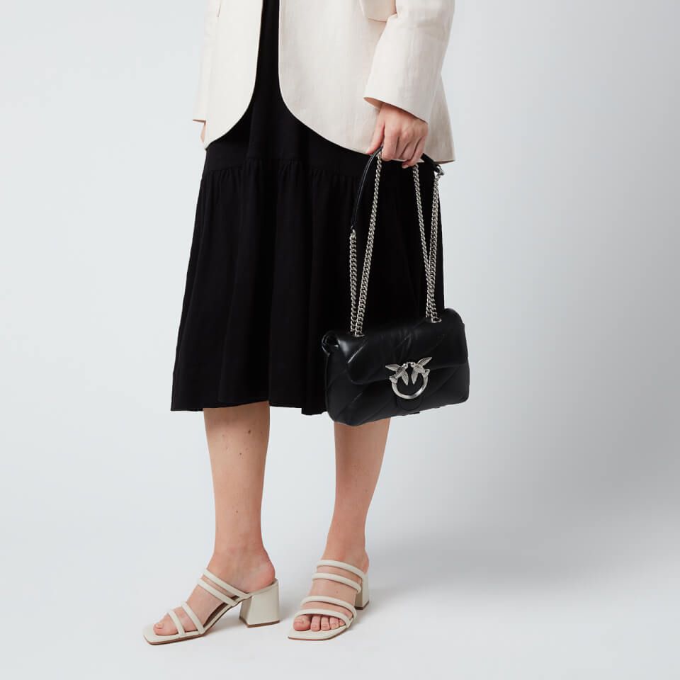 Pinko Women's Love Mini Puff Maxi Quilt Shoulder Bag - Black
