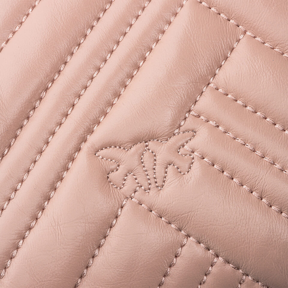 Pinko Women's Love Mini Puff Woven Studs Bag - Rose Dust Pink