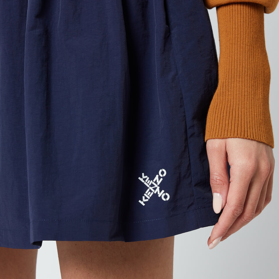 KENZO Women's Ks Short Flared Skirt - Midnight - EU 40/UK 12
