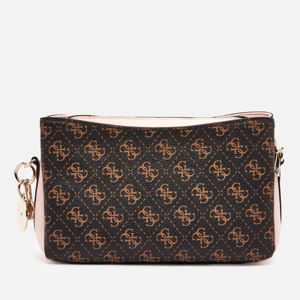 Guess Women's Ambrose Cross Body Top Zip Bag - Brown Blush