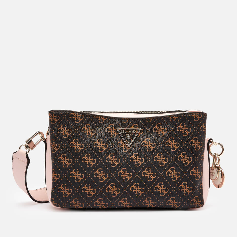 Guess Women's Ambrose Cross Body Top Zip Bag - Brown Blush