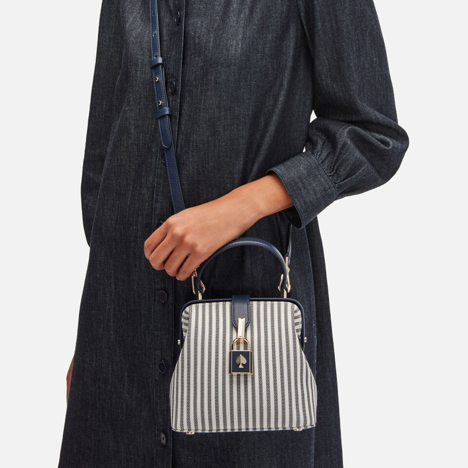 Kate Spade New York Women's Remedy Stripe Small Top Handle Bag - Blazer Blue Multi