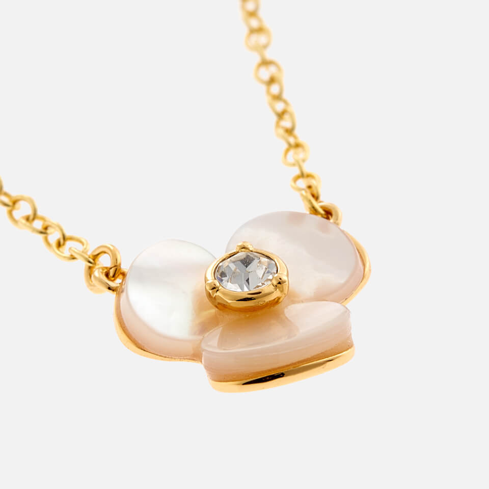 Vivienne Westwood Heart Shaped Mother Of Pearl Pendent Necklace