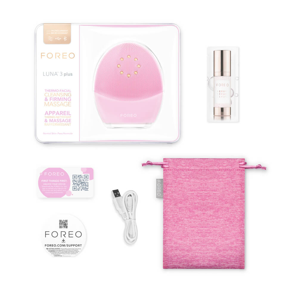 FOREO LUNA 3 Plus thermo-Facial Brush with Microcurrent - Normal Skin