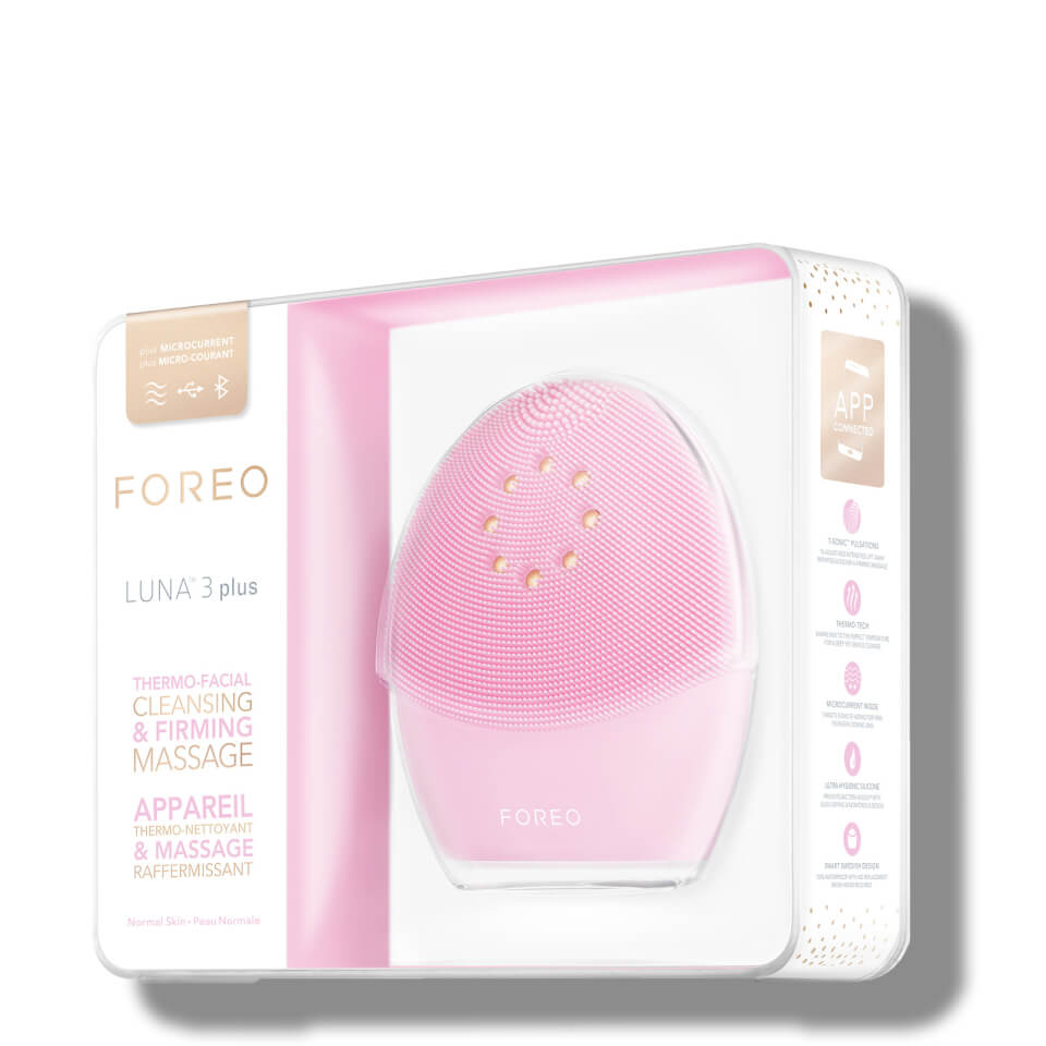 FOREO LUNA 3 Plus thermo-Facial Brush with Microcurrent - Normal Skin