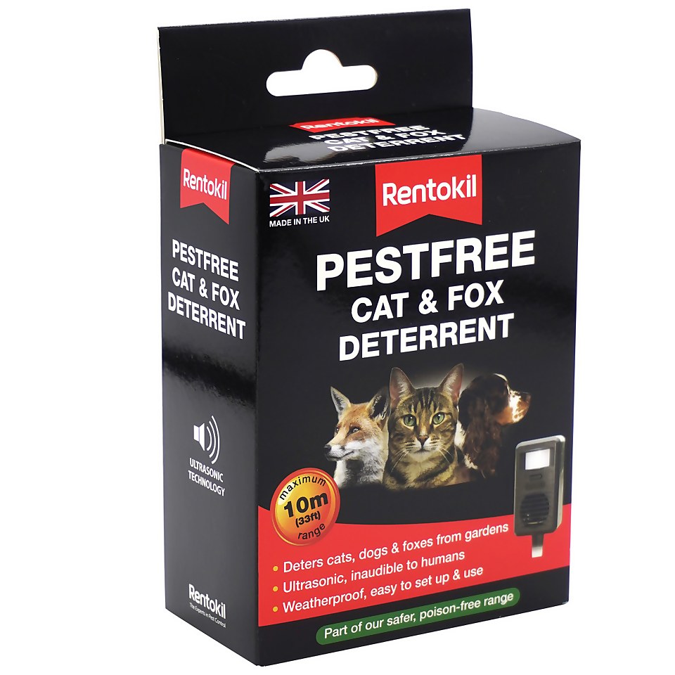 Rentokil Pestfree Cat and Fox Deterrent -10m range