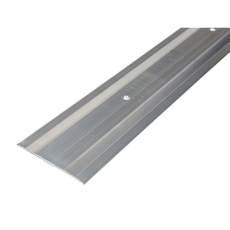 Vitrex Extra Wide Cover Strip Carpet Edge - Silver 1800mm