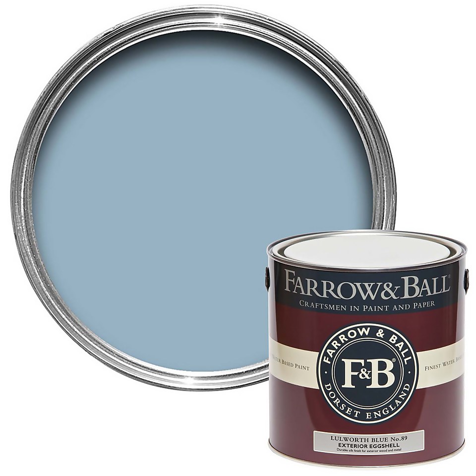 Farrow & Ball Exterior Eggshell Lulworth Blue No.89 - 2.5L