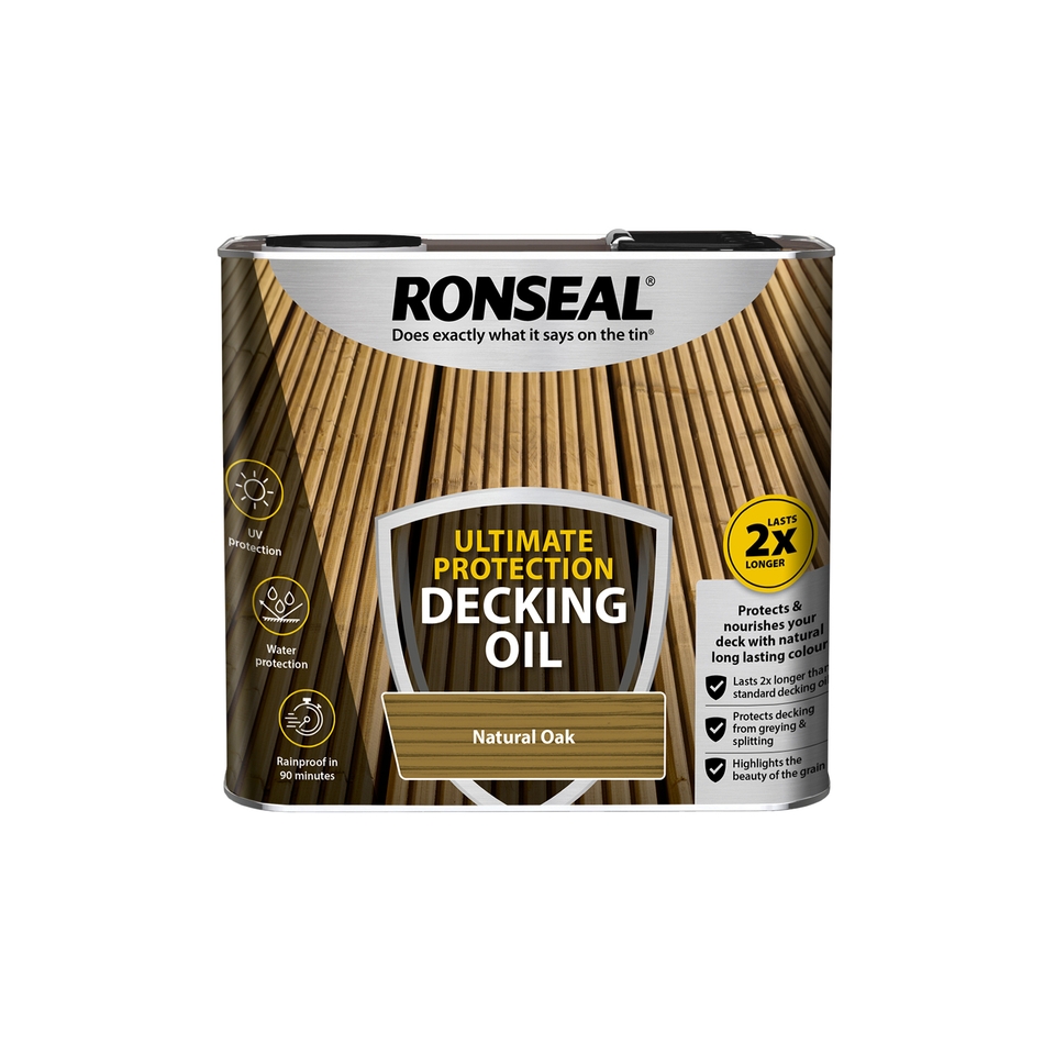 Ronseal Ultimate Protection Decking Oil Natural Oak - 2.5L