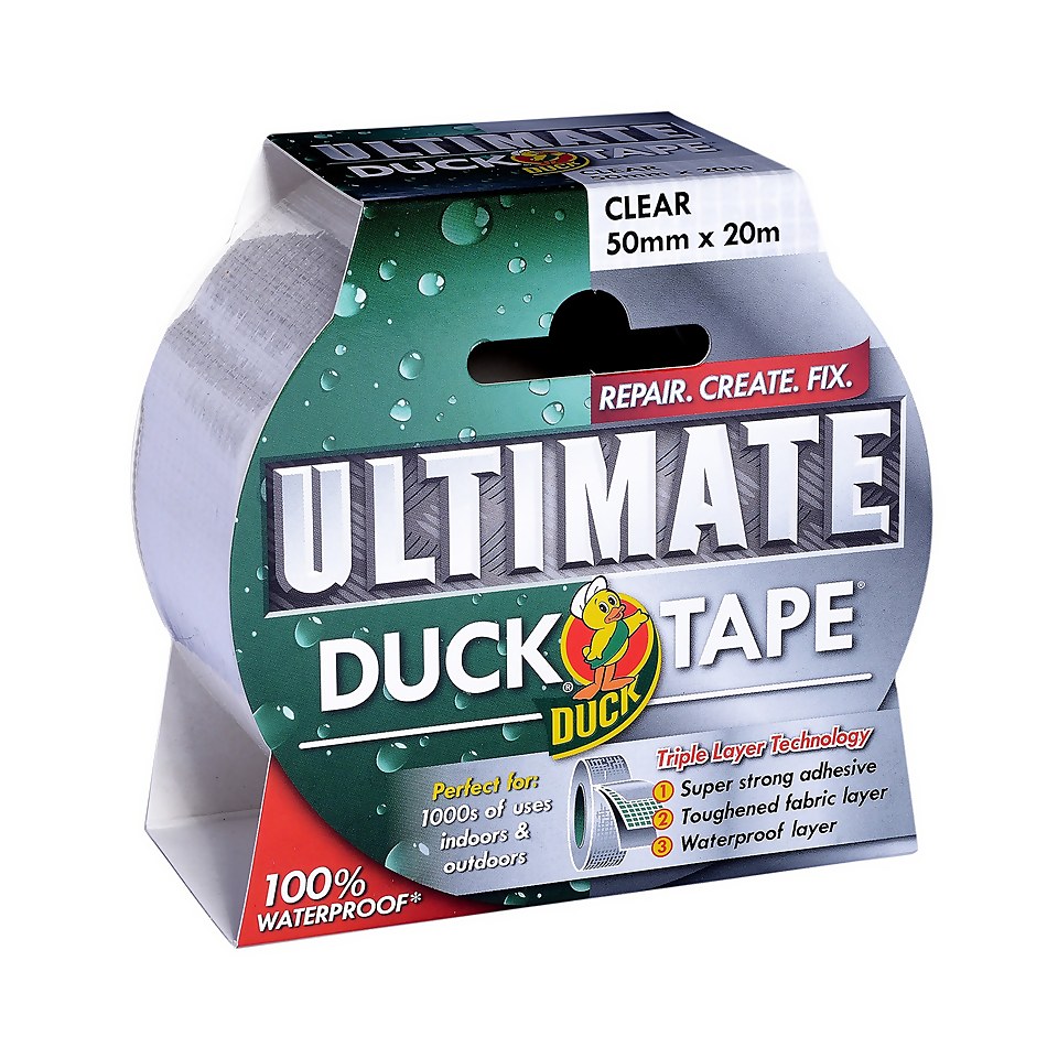 Duck Ultimate Tape Clear - 50m x 20m