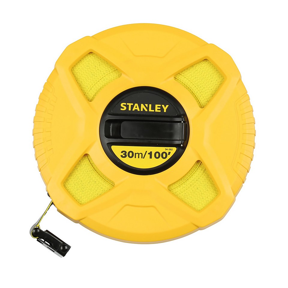 STANLEY Closed Case Fibreglass Long Tape - 30m/100'  (0-34-262)
