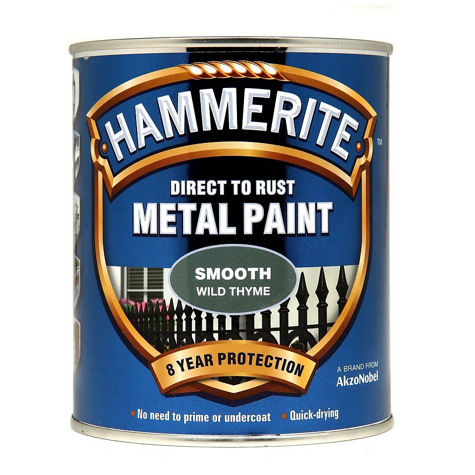 Hammerite Direct to Rust Smooth Paint Wild Thyme - 750ml
