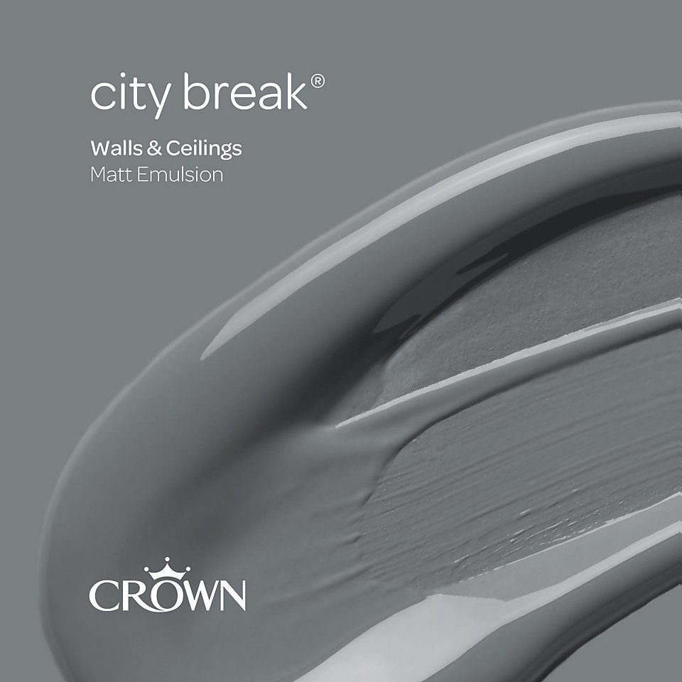 Crown Walls & Ceilings Matt Emulsion City Break - Tester 40ml