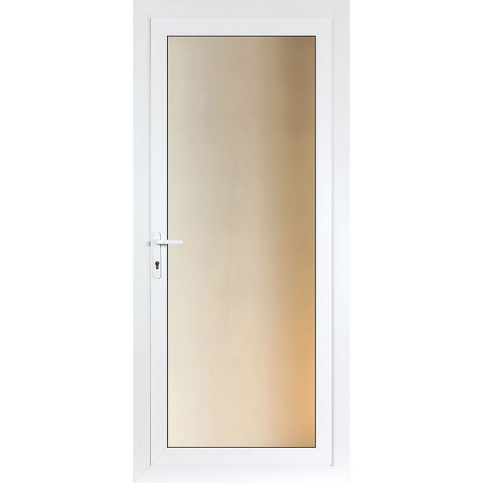 Brighton Rear Door Set - Full Obscure Glass Right Hand Hung - 920mm Wide 2085mm High