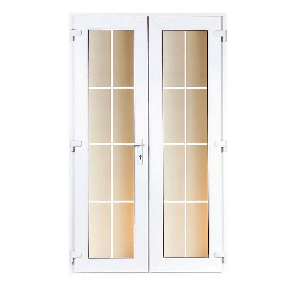 Model 4 French Door Set with Georgian Bars - 1190mm Wide 2090mm High