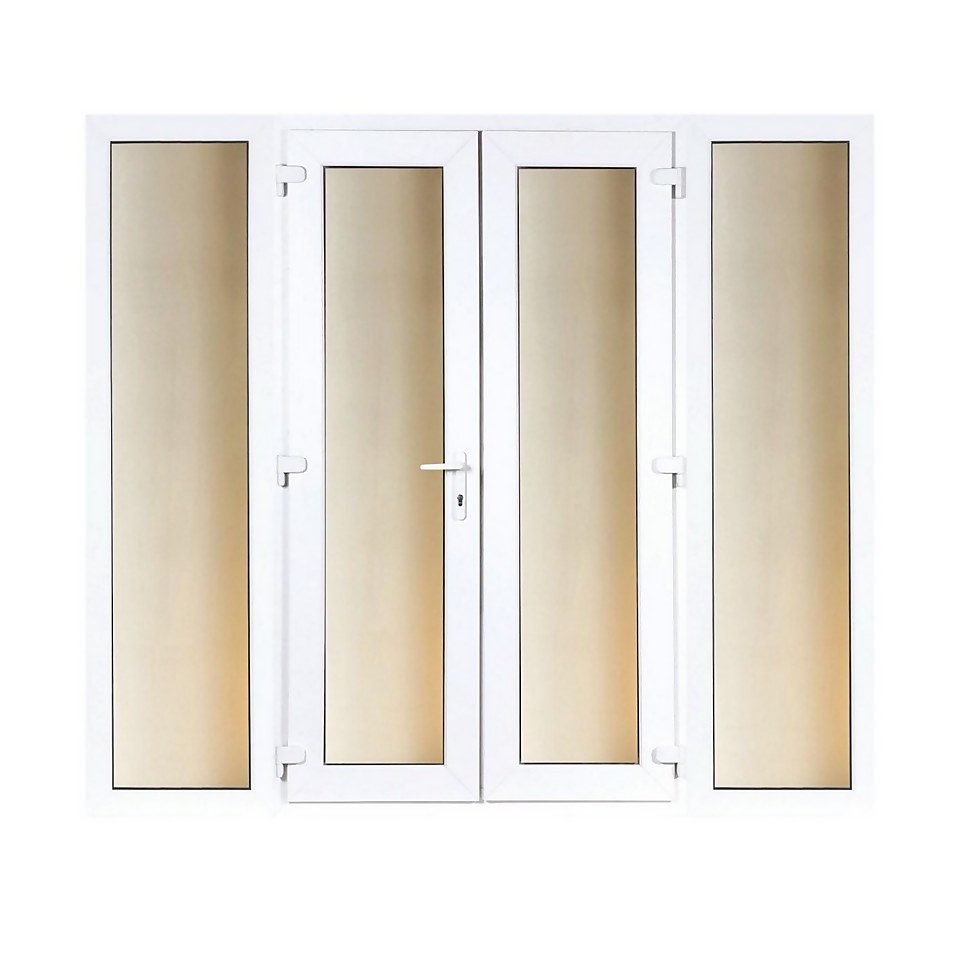 Model 4 French Door set and 2 Wide Sidelites - 2390mm Wide 2090mm High