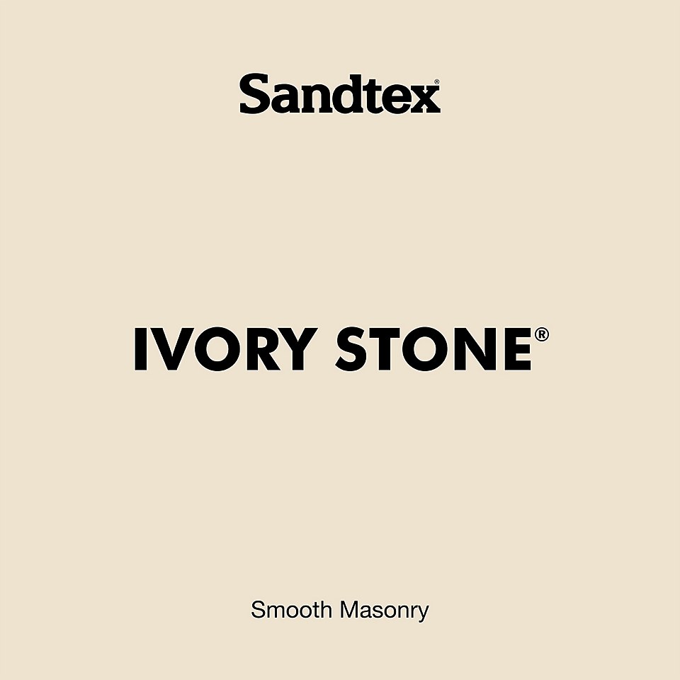 Sandtex Microseal Smooth Masonry Paint Ivory Stone - 150ml