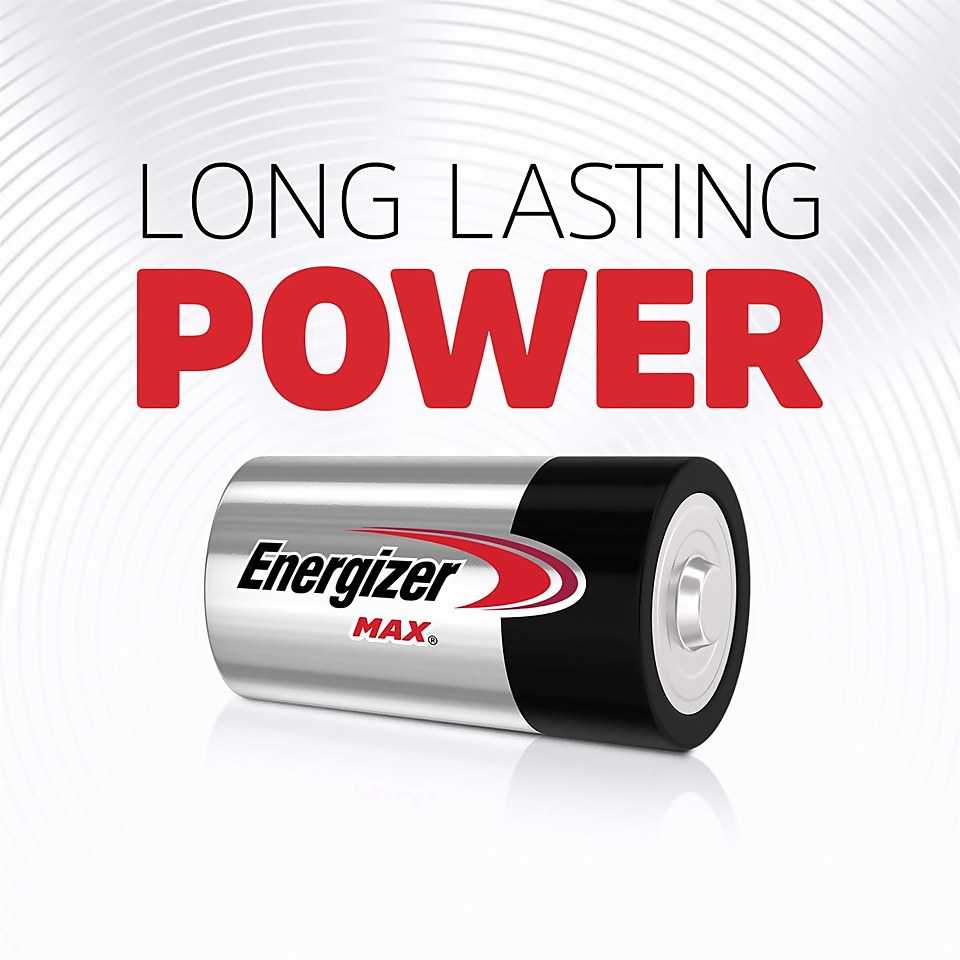 Energizer MAX Alkaline D Batteries - 4 Pack
