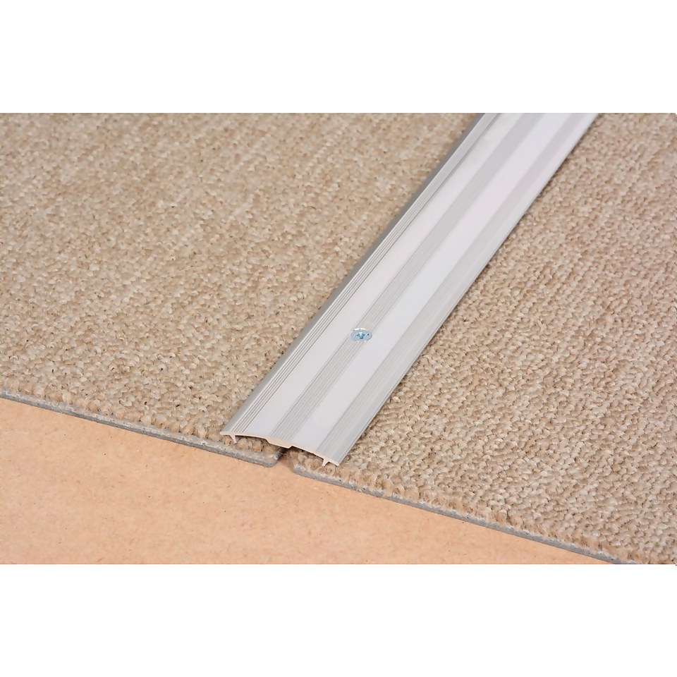 Vitrex Cover Strip Carpet to Carpet Edge - Silver 1800mm