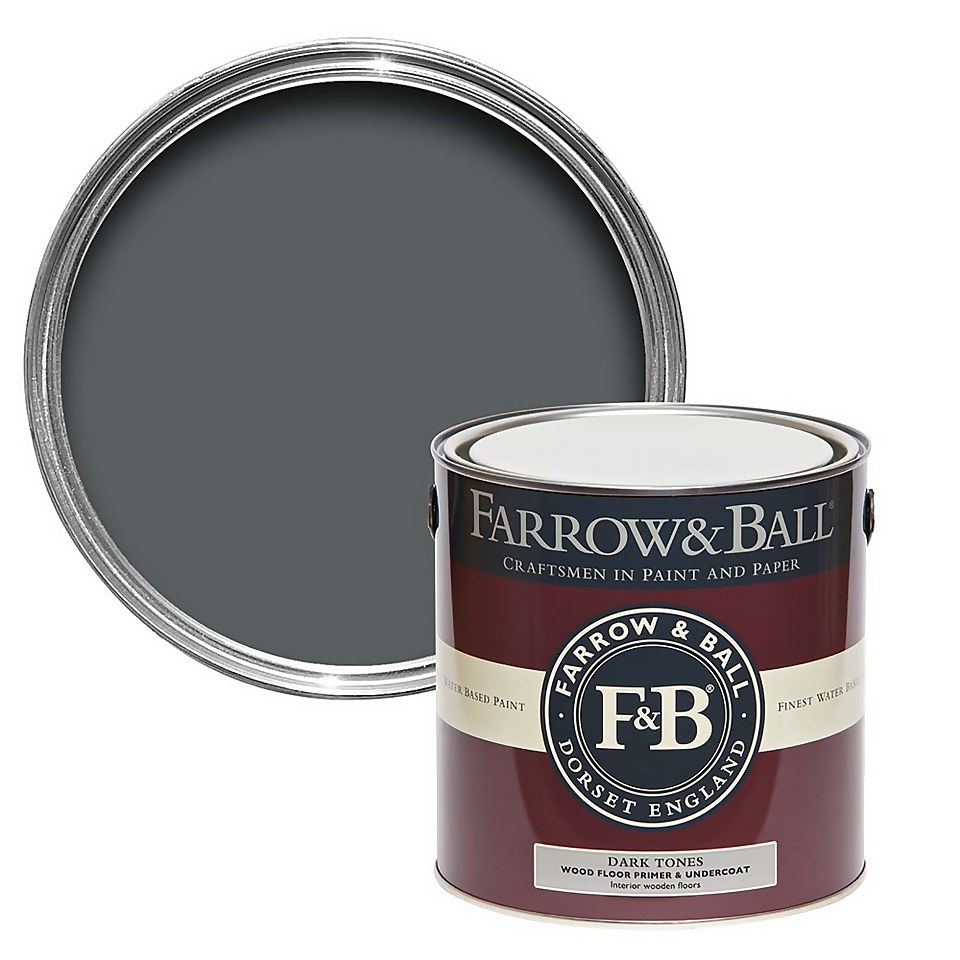 Farrow & Ball Primer Wood Floor Primer & Undercoat Dark Tones - 2.5L