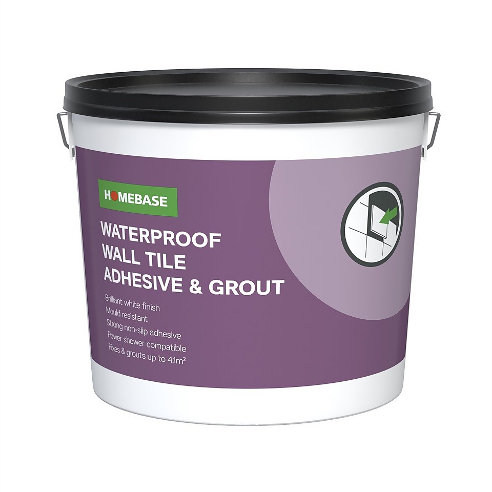 Homebase Adhesive & Grout - 6.9kg