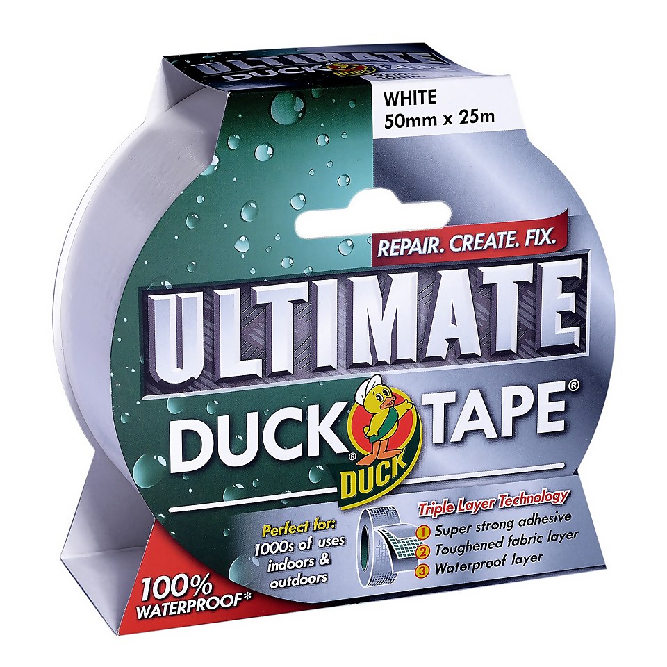 Duck Ultimate Tape White - 50mm x 25m
