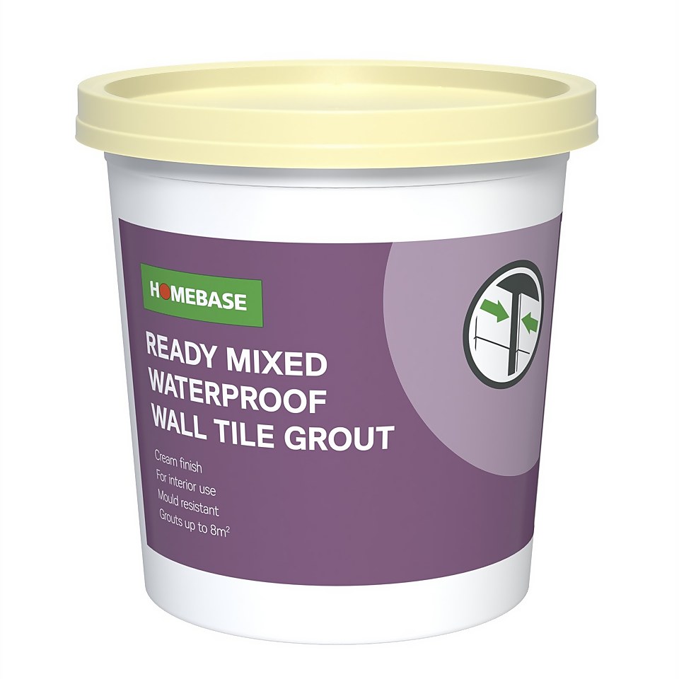 Homebase Ready Mixed Grout Cream - 1.6kg