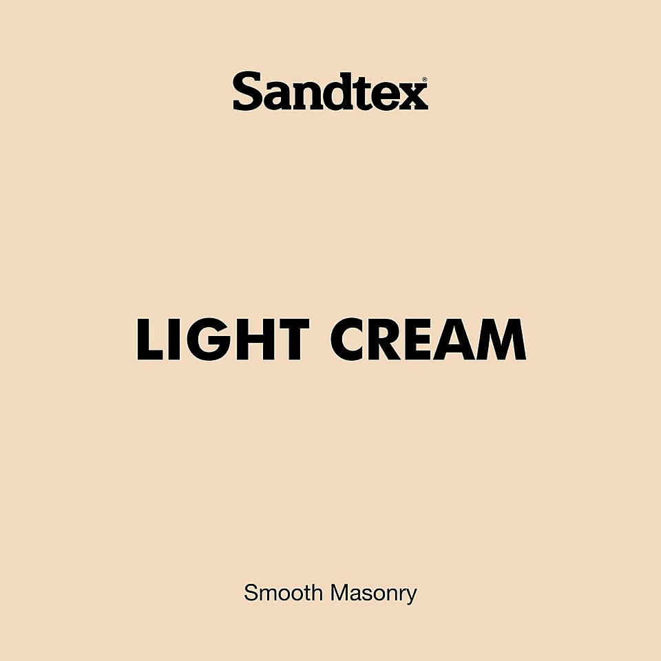 Sandtex Microseal Smooth Masonry Paint Light Cream - 150ml