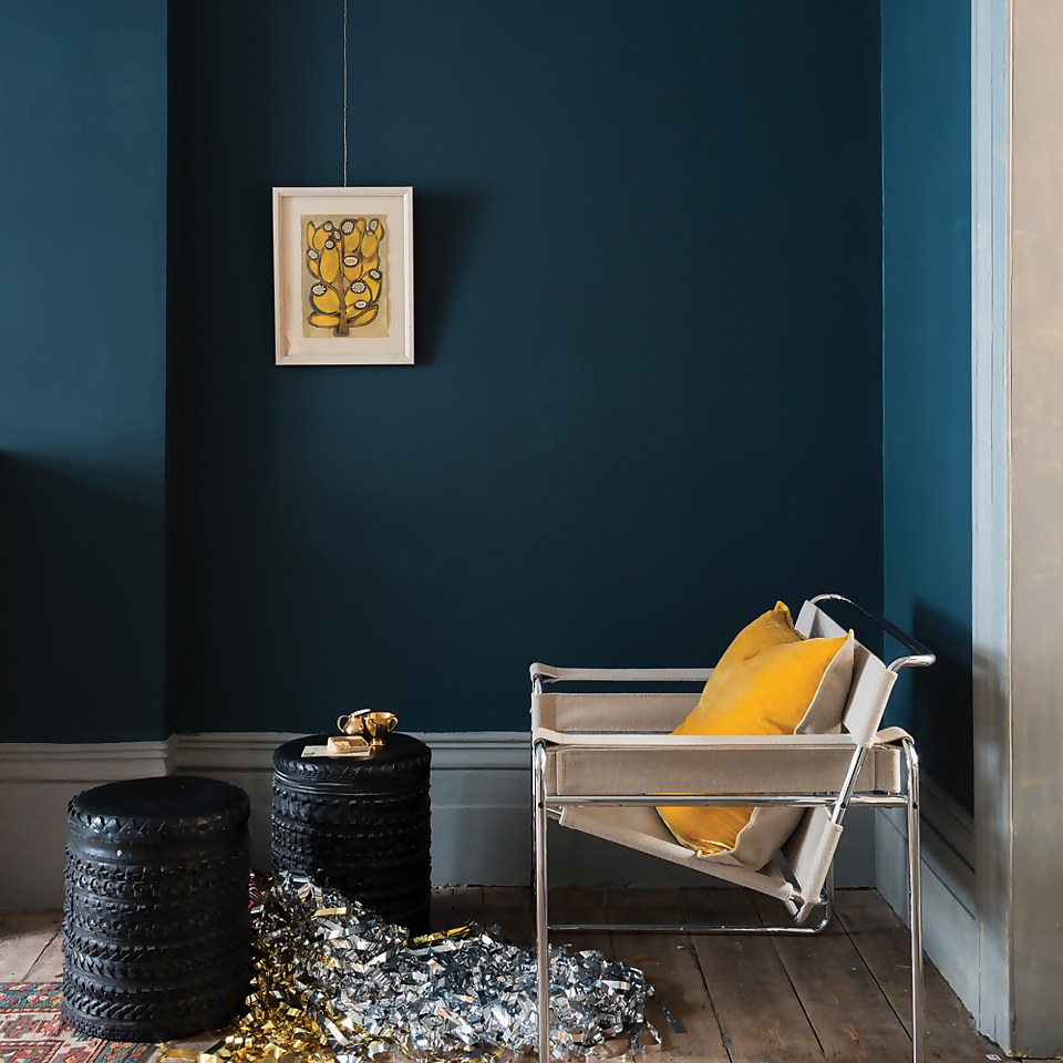 Farrow & Ball Estate Eggshell Paint Hague Blue No.30 2.5L Homebase