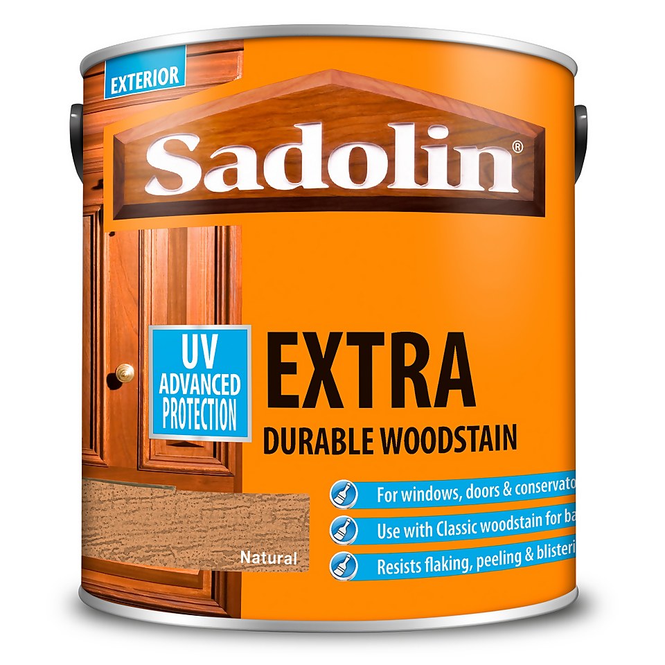 Sadolin Extra Durable Woodstain Natural - 2.5L