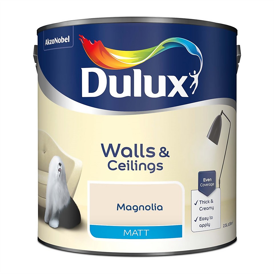 Dulux Matt Emulsion Paint Magnolia - 2.5L