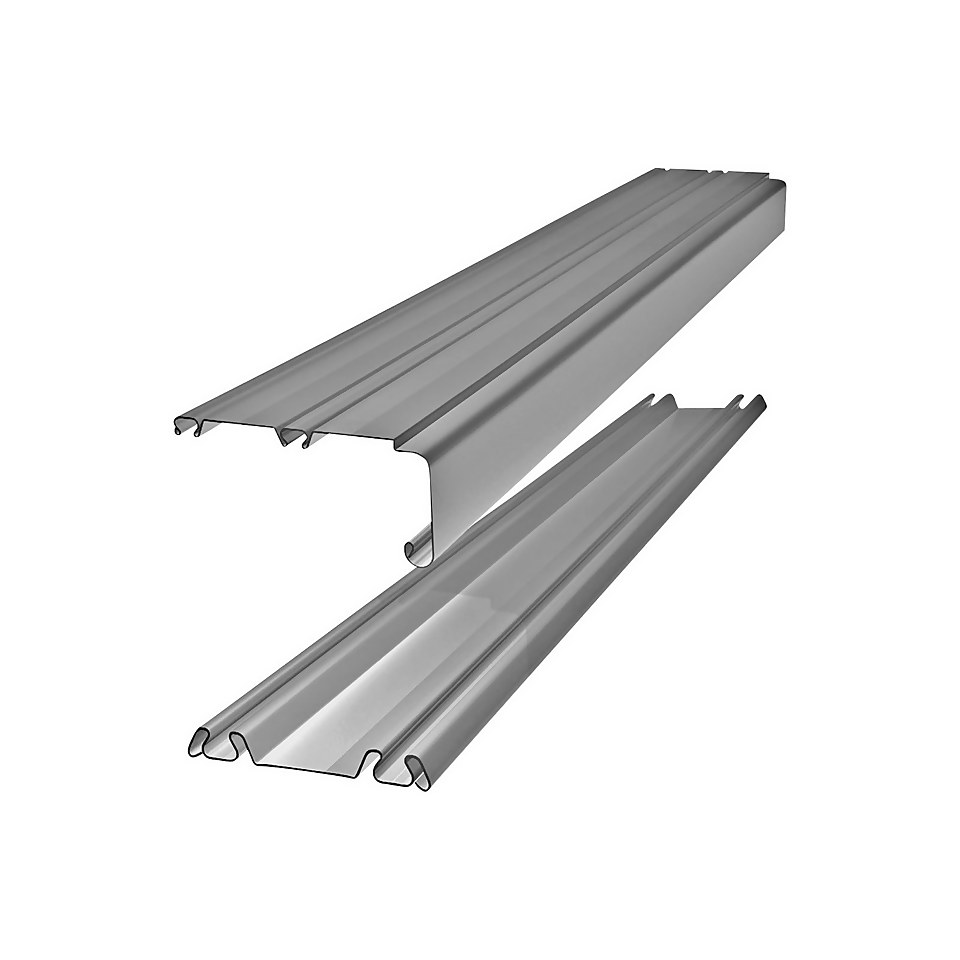 Silver Track Set for Classic, Linear & Loft Sliding Doors - (W)2692mm