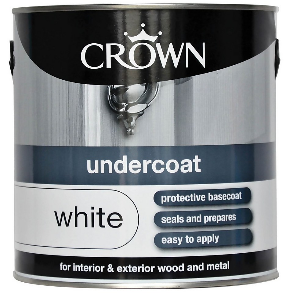 Crown Undercoat Paint Pure Brilliant White - 2.5L