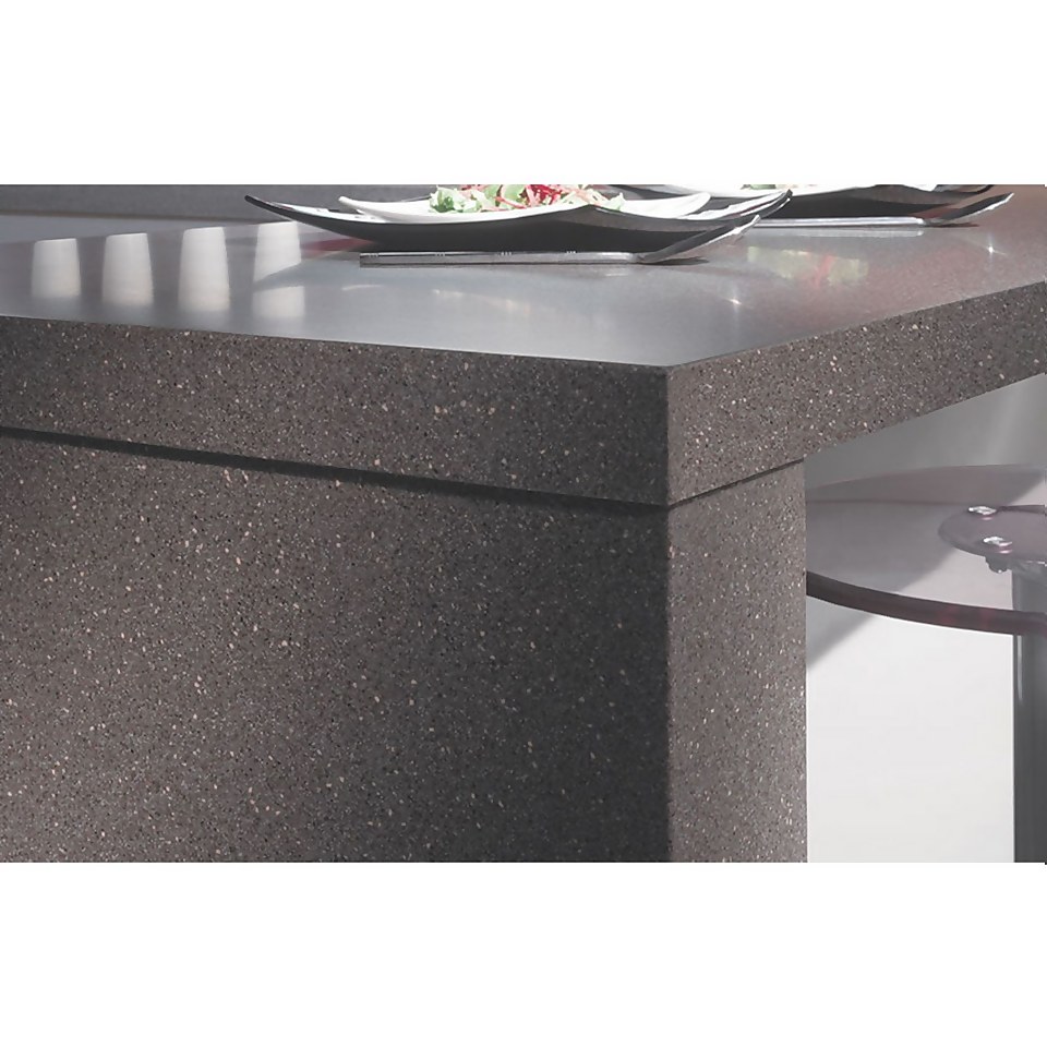 Maia Mocha Kitchen Sink Worktop - Universal 1.5 Duo Bowl - 3600 x 600 x 28mm