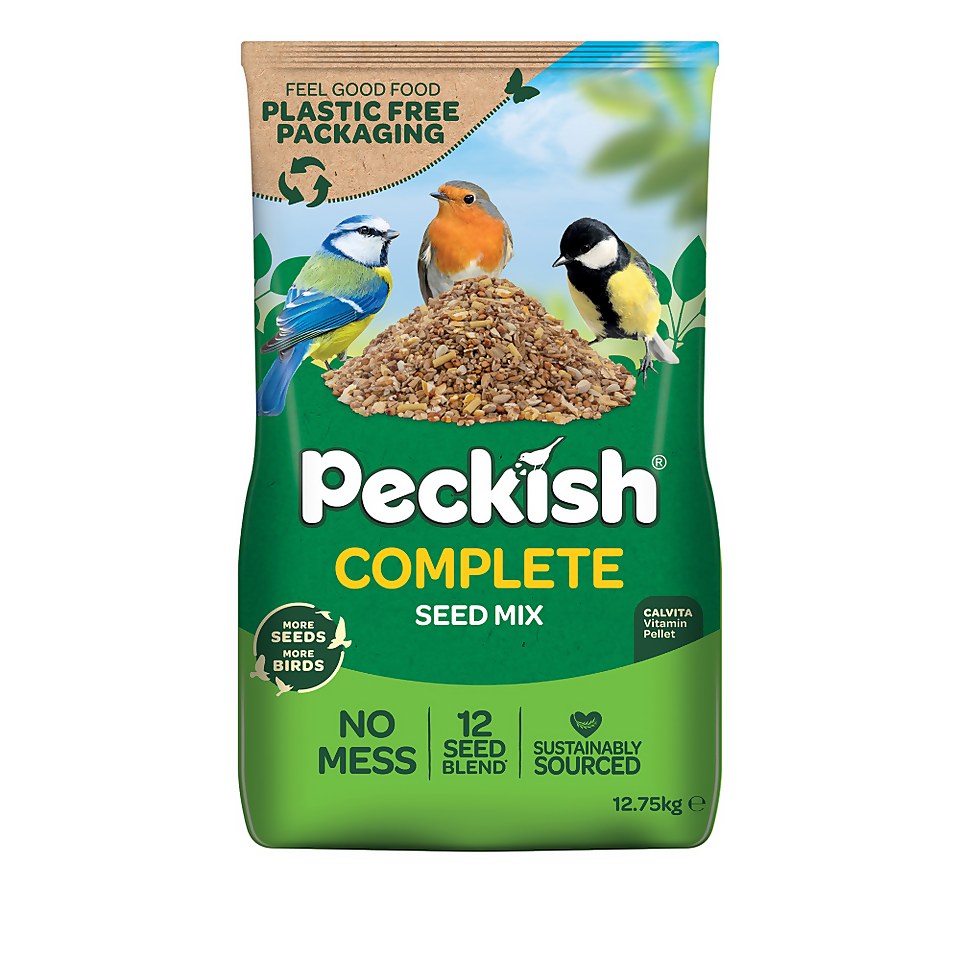 Peckish Complete No Mess Seed Mix for Wild Birds - 12.75kg