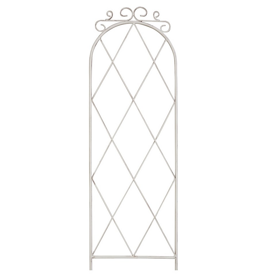 French Country Scroll Pot Trellis